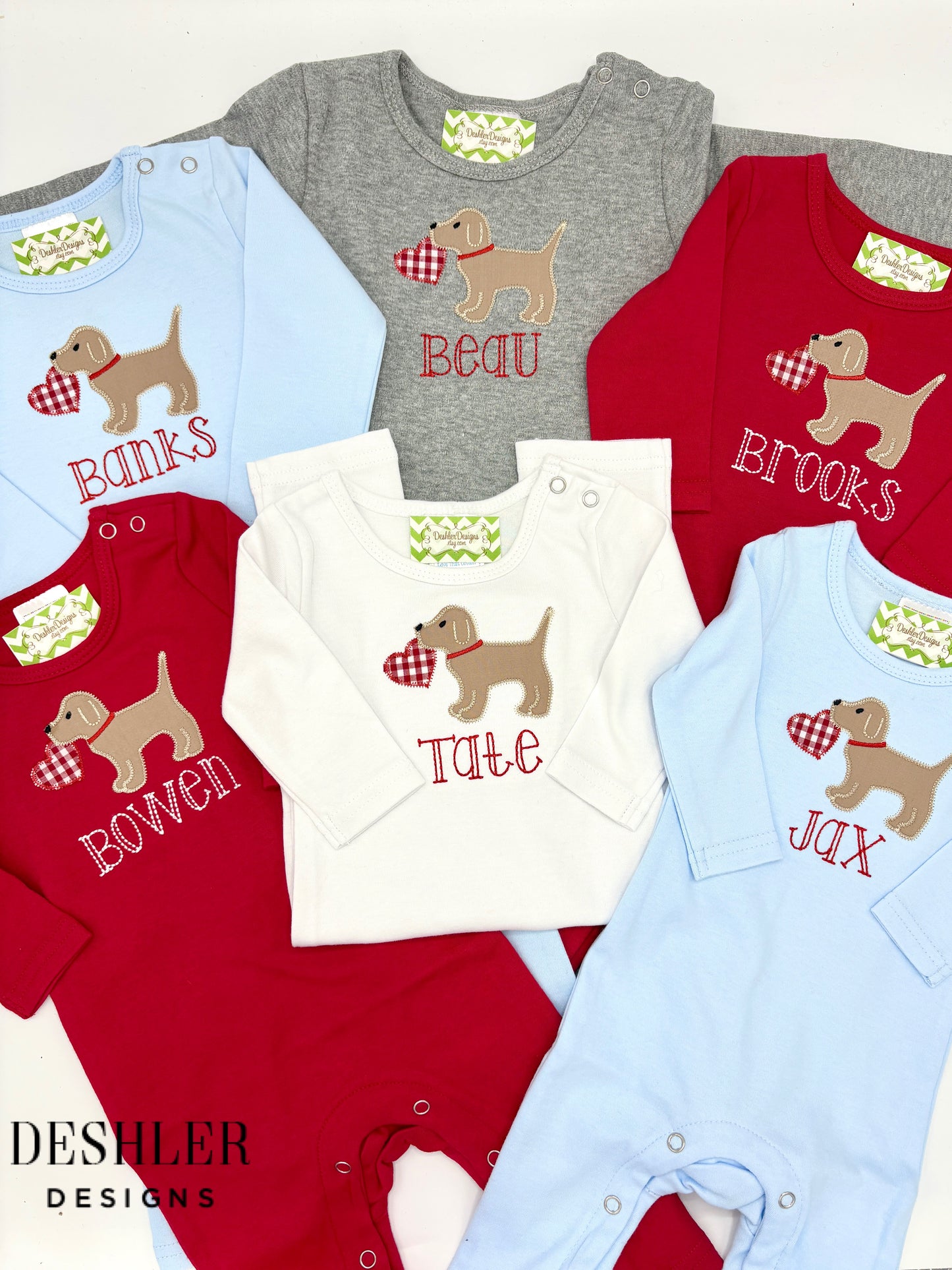 Puppy Valentines Romper