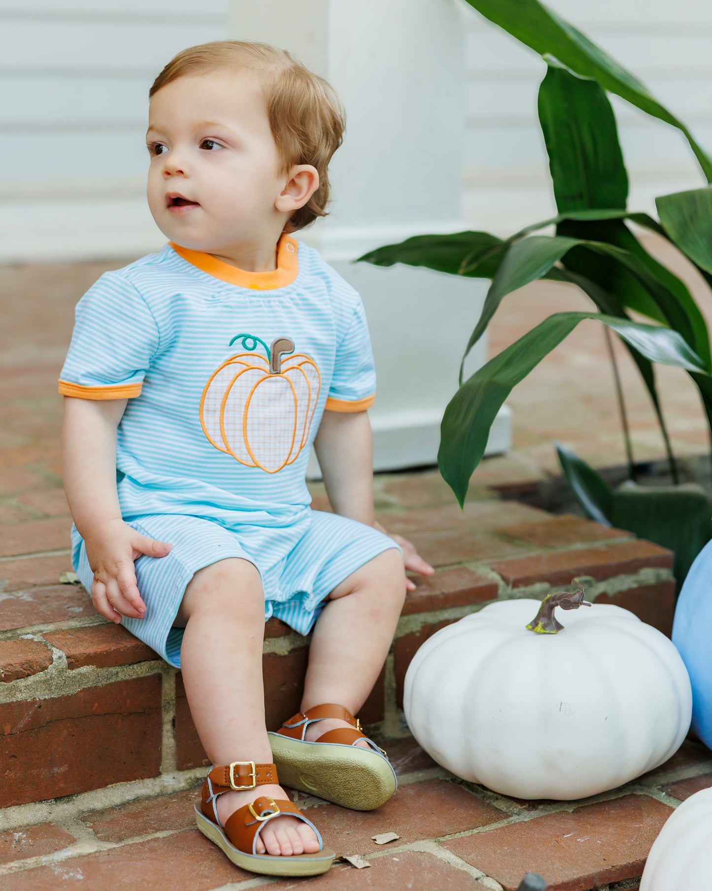 Pumpkin Pickin' Boys Romper