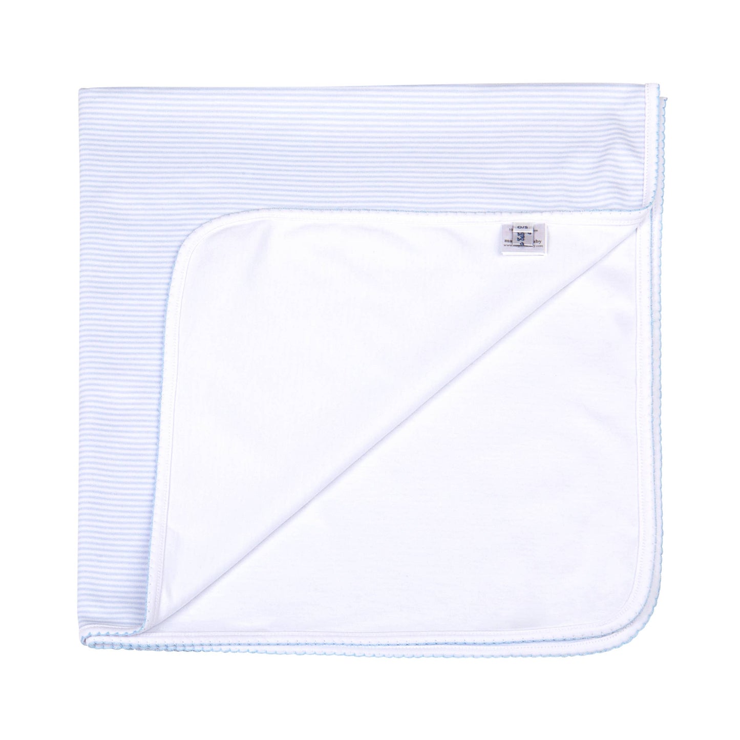 Magnolia Baby Mini Stripes Receiving Blanket - Blue