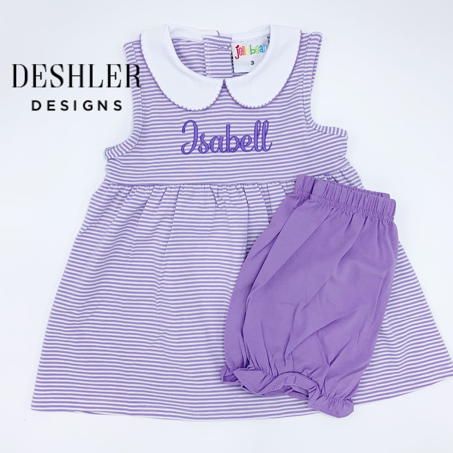 Charlotte Bloomer Set - Purple