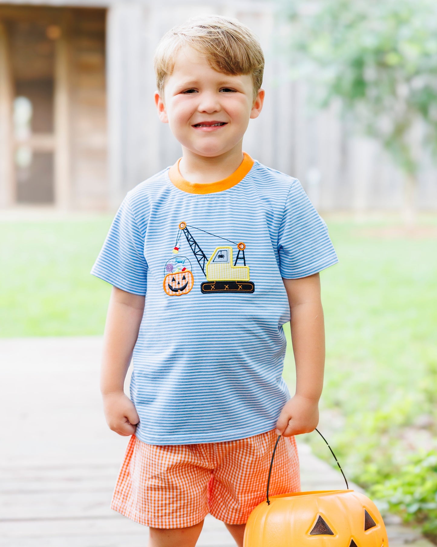 Boys Candy Crane Short Set