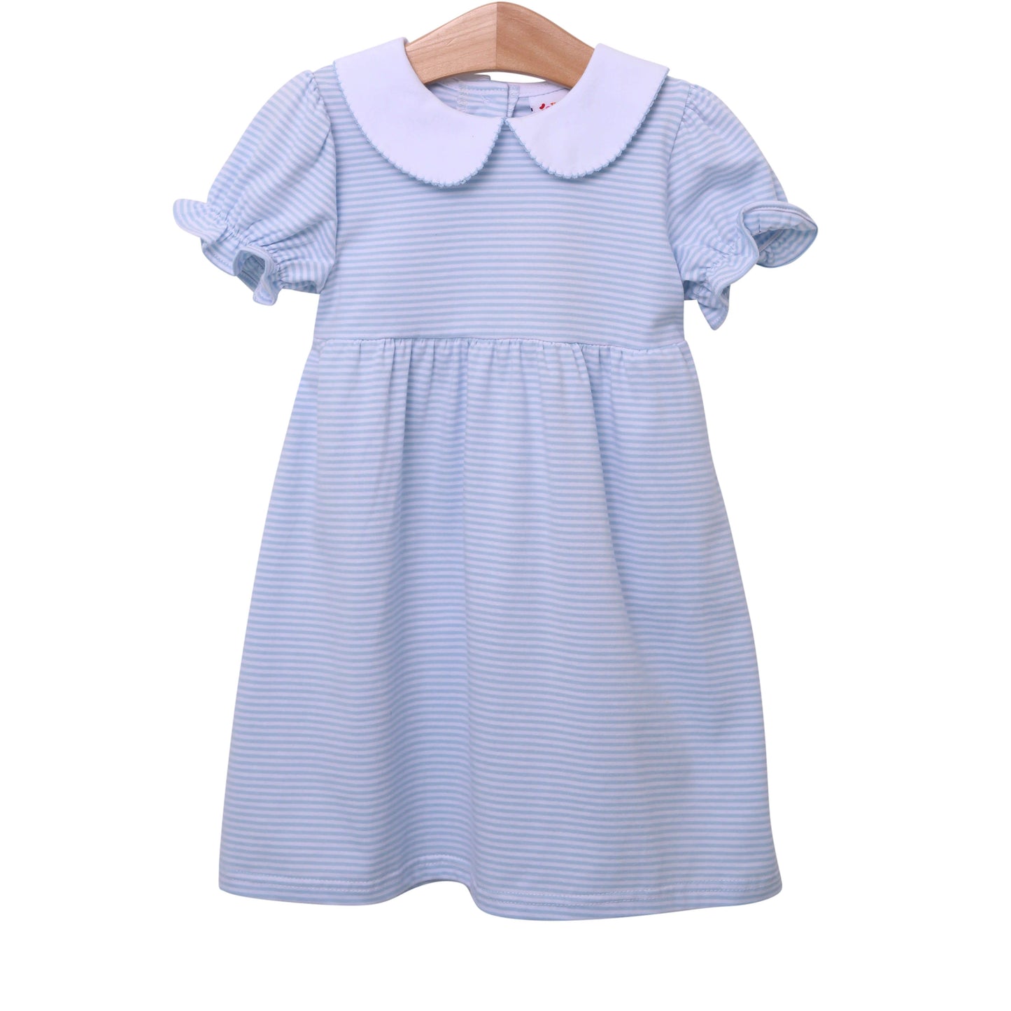 Charlotte Dress - Light Blue Stripe