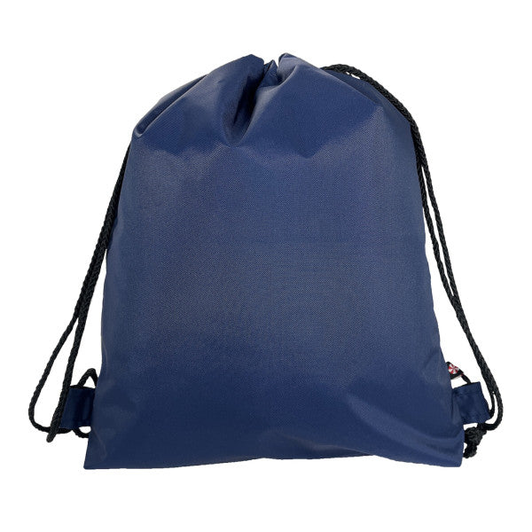 Navy Drawstring Bag - Nylon Sling Backpack