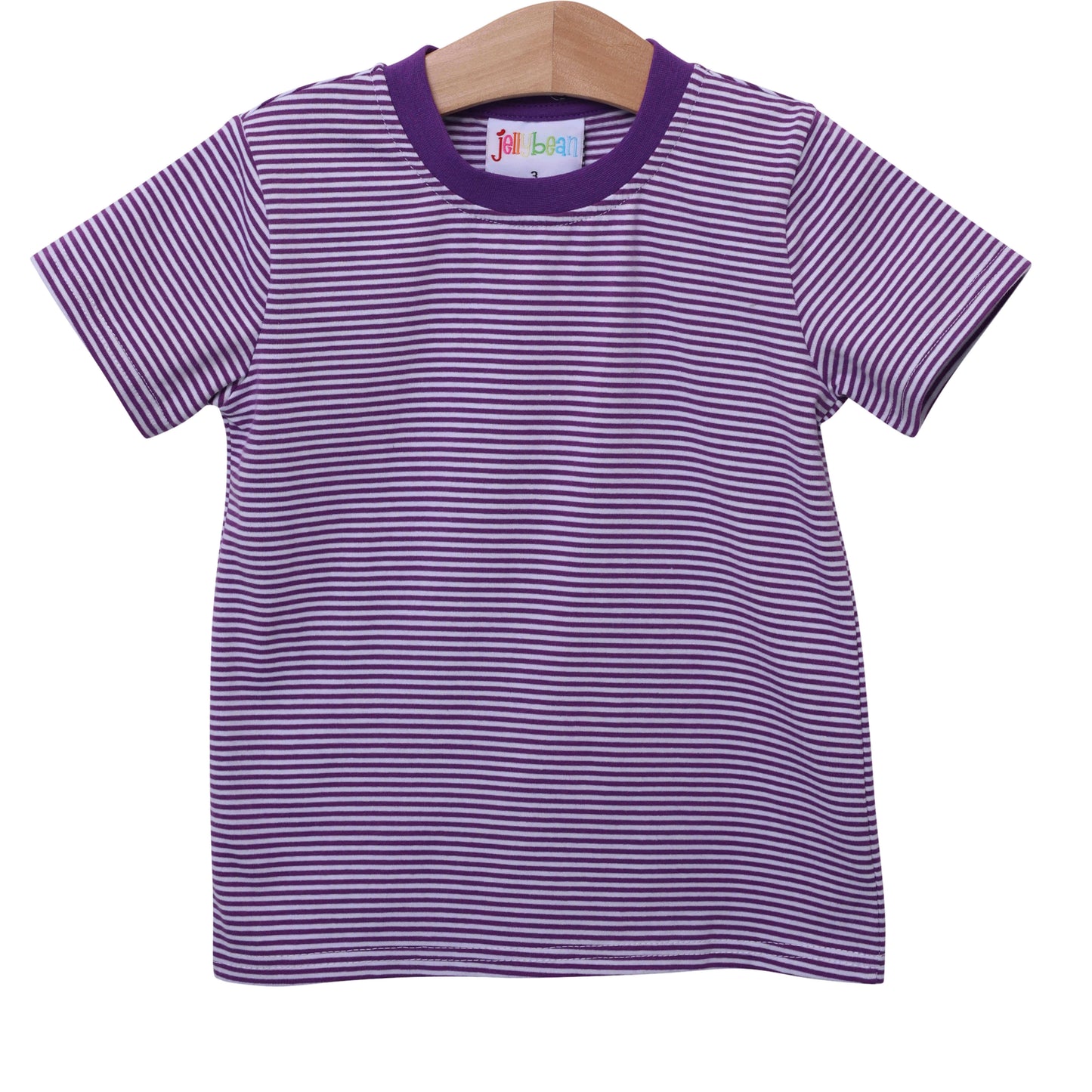 Boys Jellybean Tee - Purple Stripe