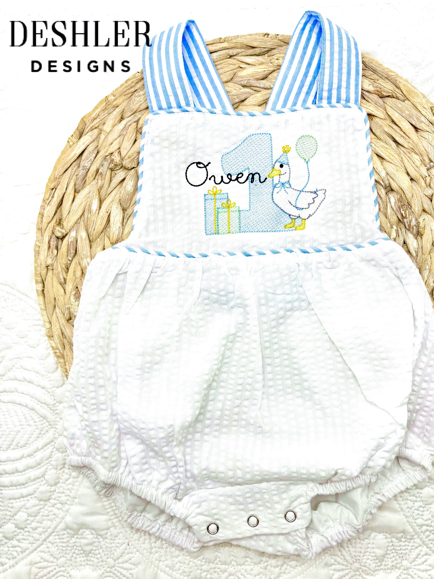 Boys One Silly Goose Romper