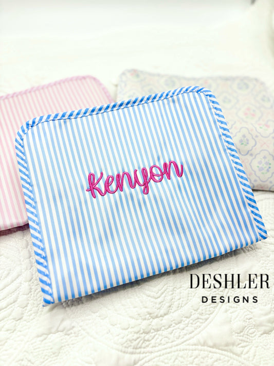 Wipeable Monogram Pouch