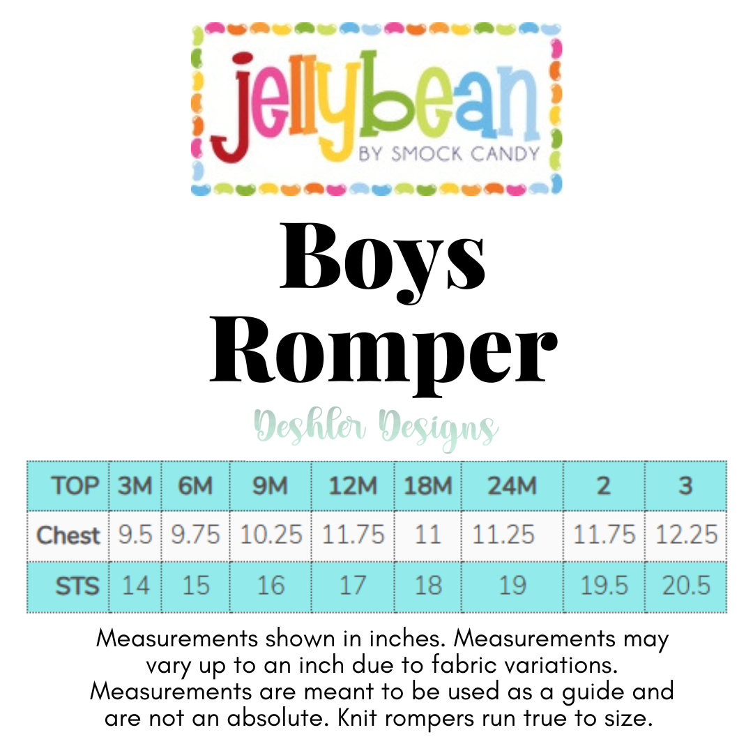 Boys Romper - James Romper - Royal Blue Stripe