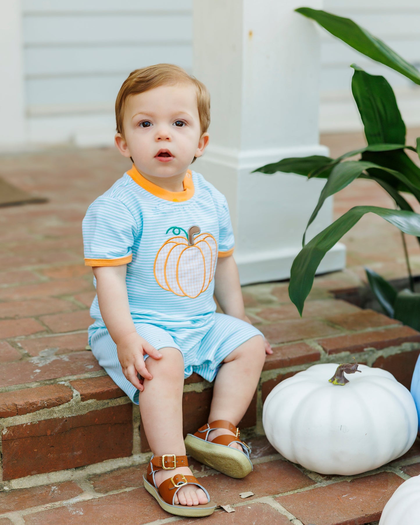 Pumpkin Pickin' Boys Romper