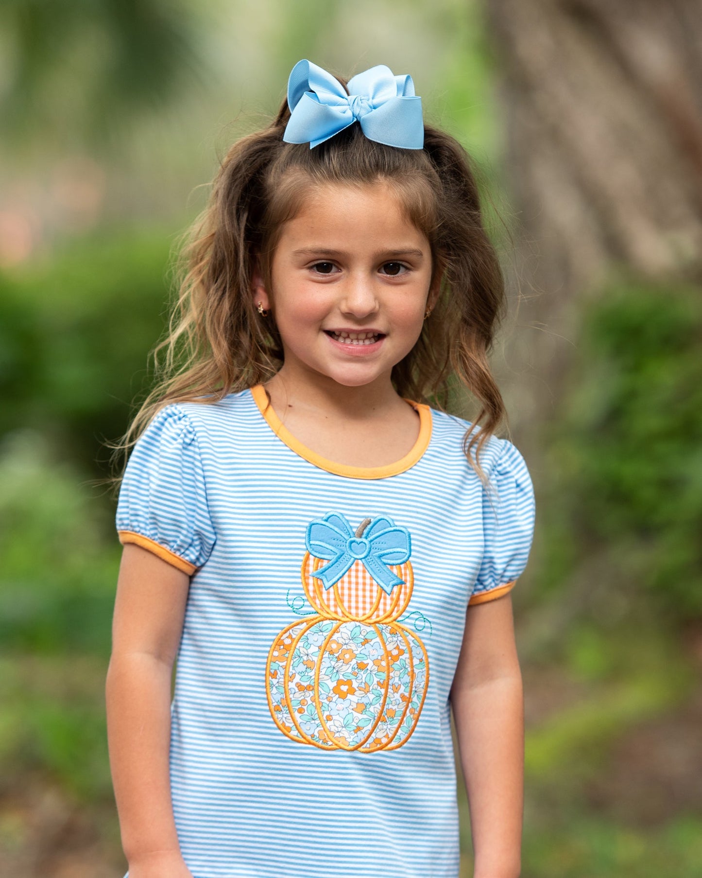 Pumpkin Stack Girls Short Set