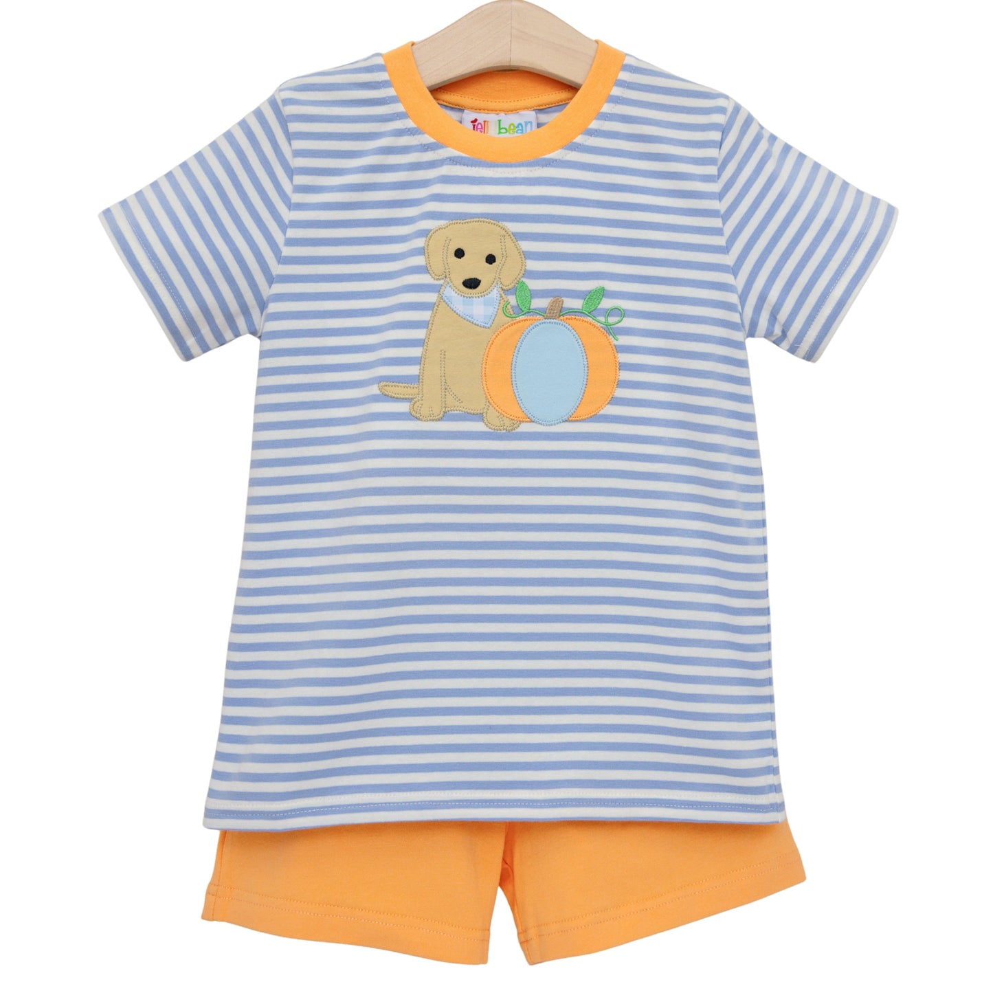 Boys Pumpkins and Paws Short Set