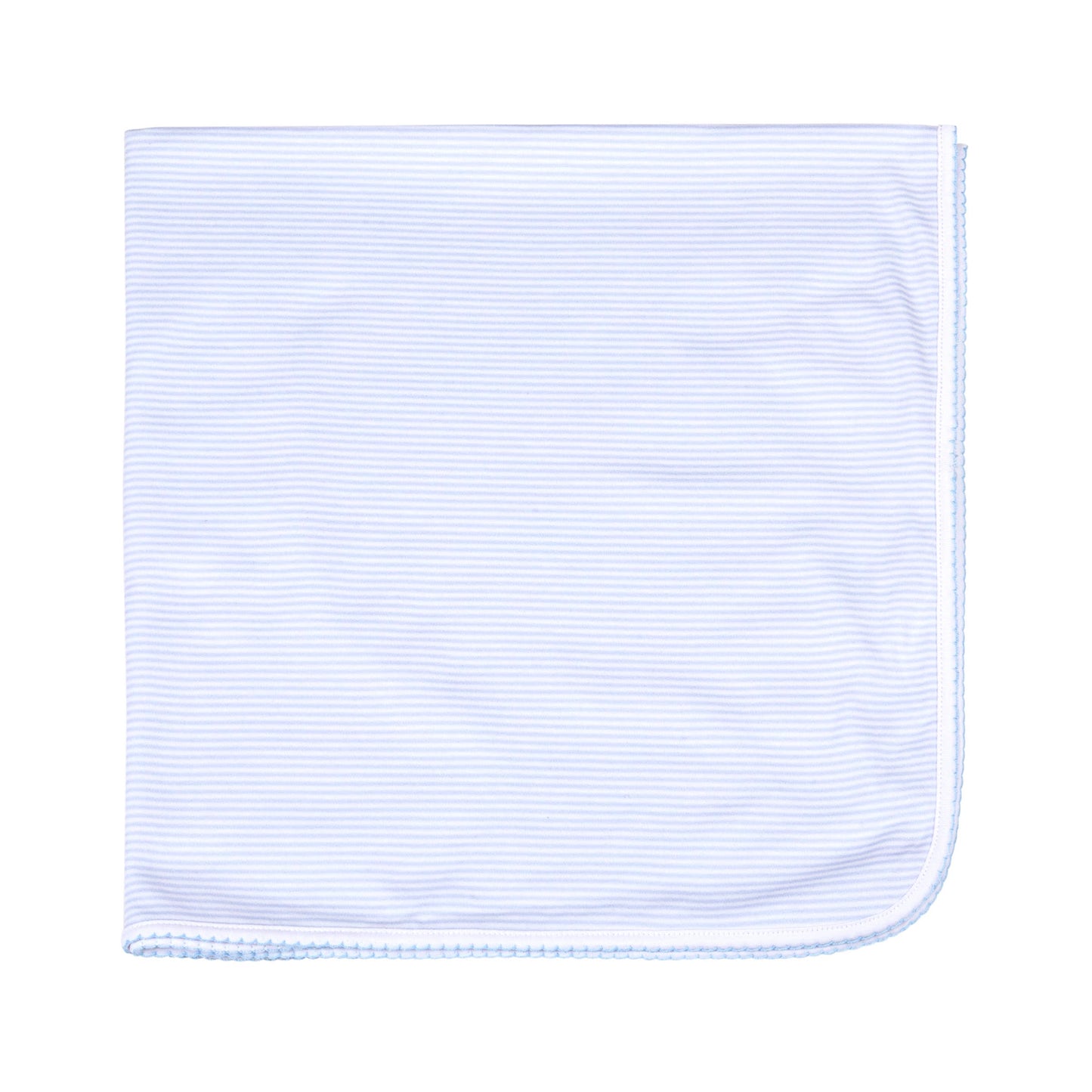 Magnolia Baby Mini Stripes Receiving Blanket - Blue