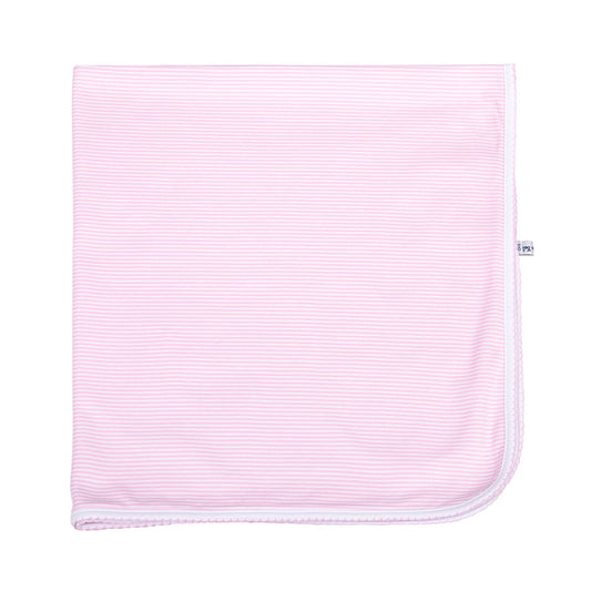 Magnolia Baby Mini Stripes Receiving Blanket - Pink