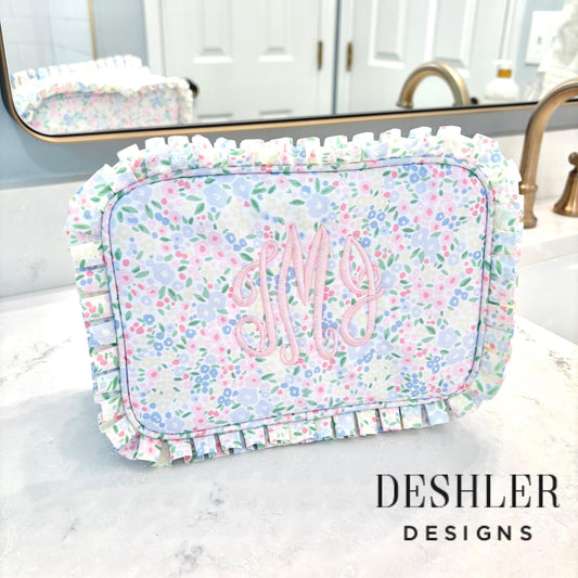 Floral Cosmetic Bag