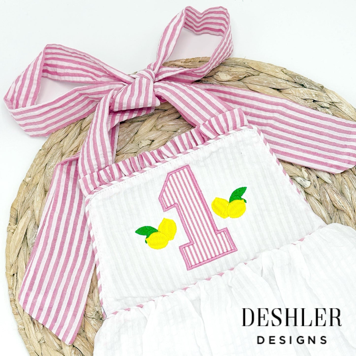 Lemon First Birthday Romper