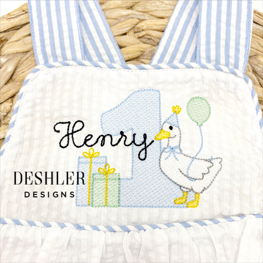 Boys One Silly Goose Romper