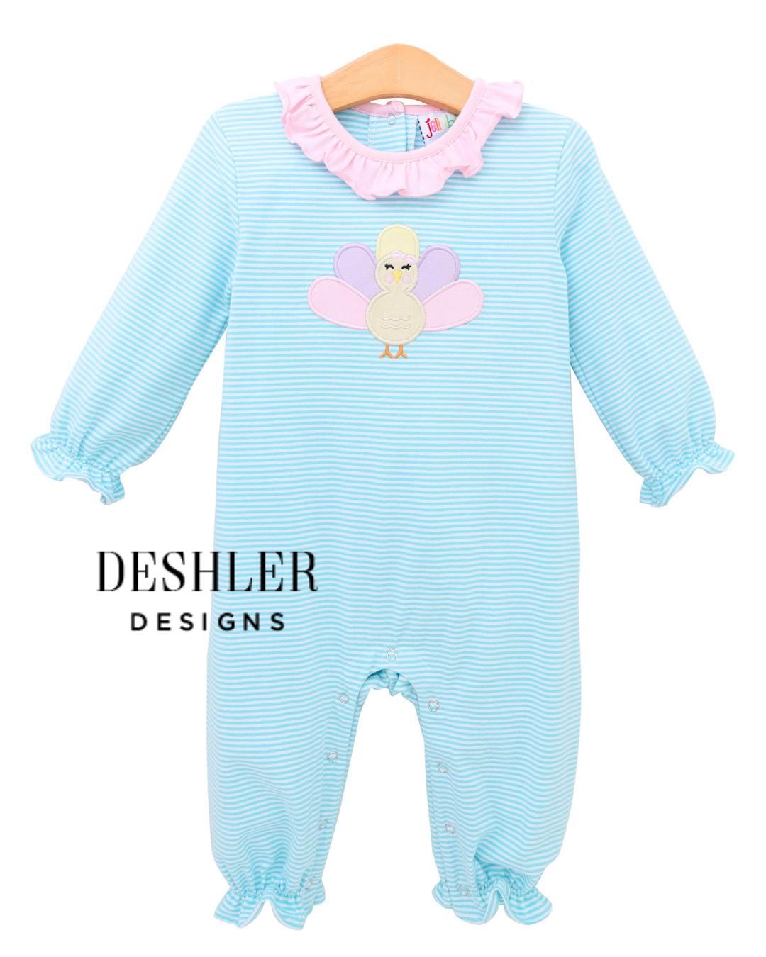 Baby Girl Turkey Romper