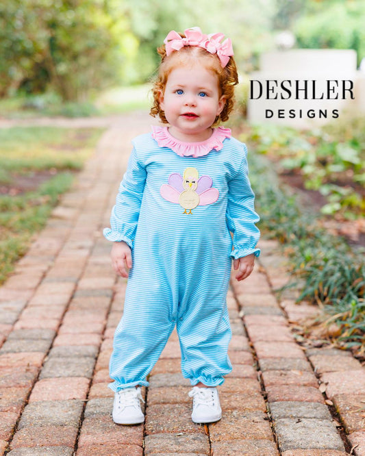 Baby Girl Turkey Romper