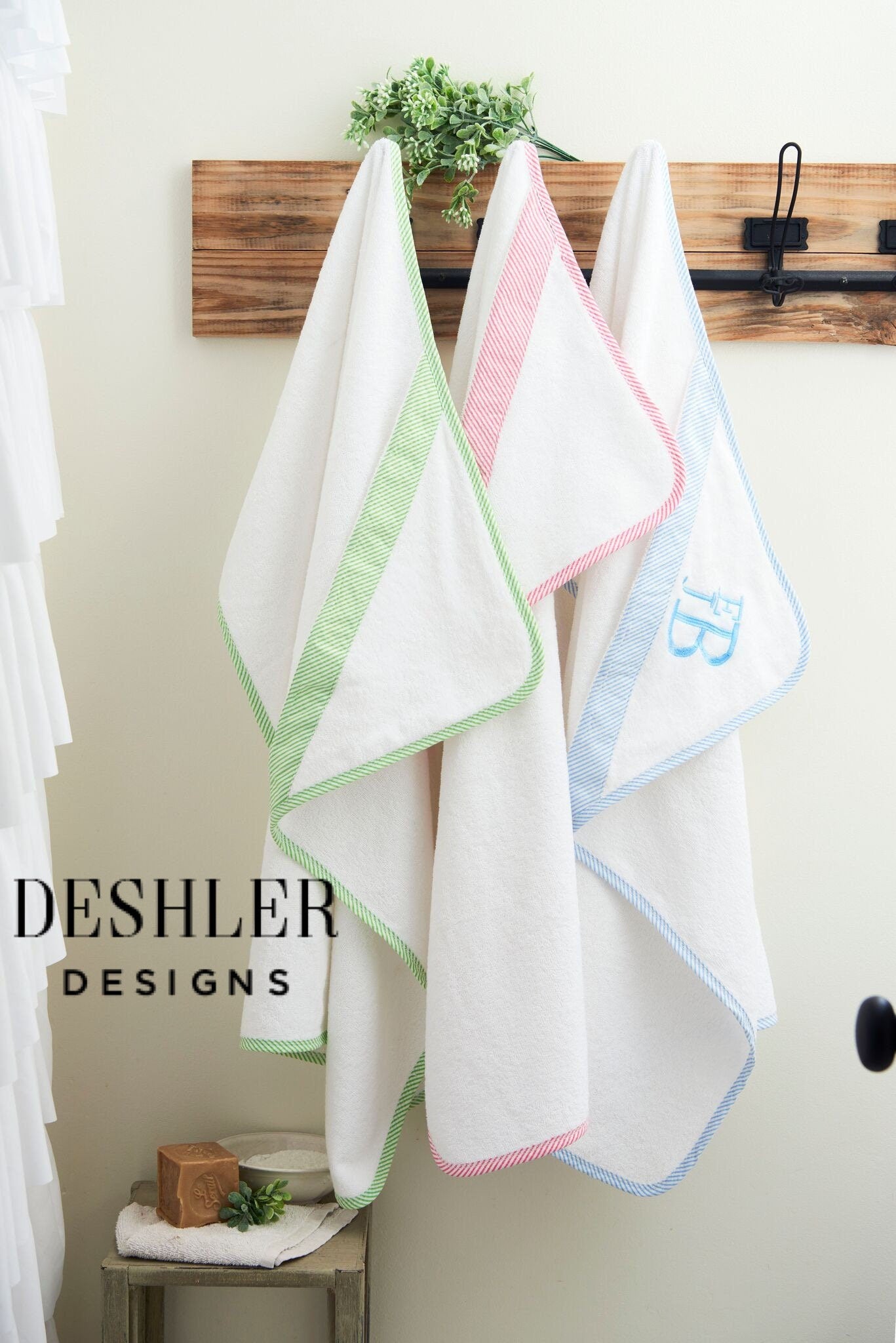 Monogram Hooded Towel
