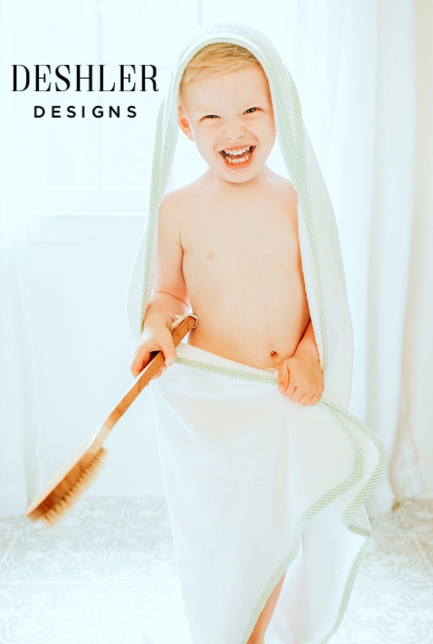 Monogram Hooded Towel