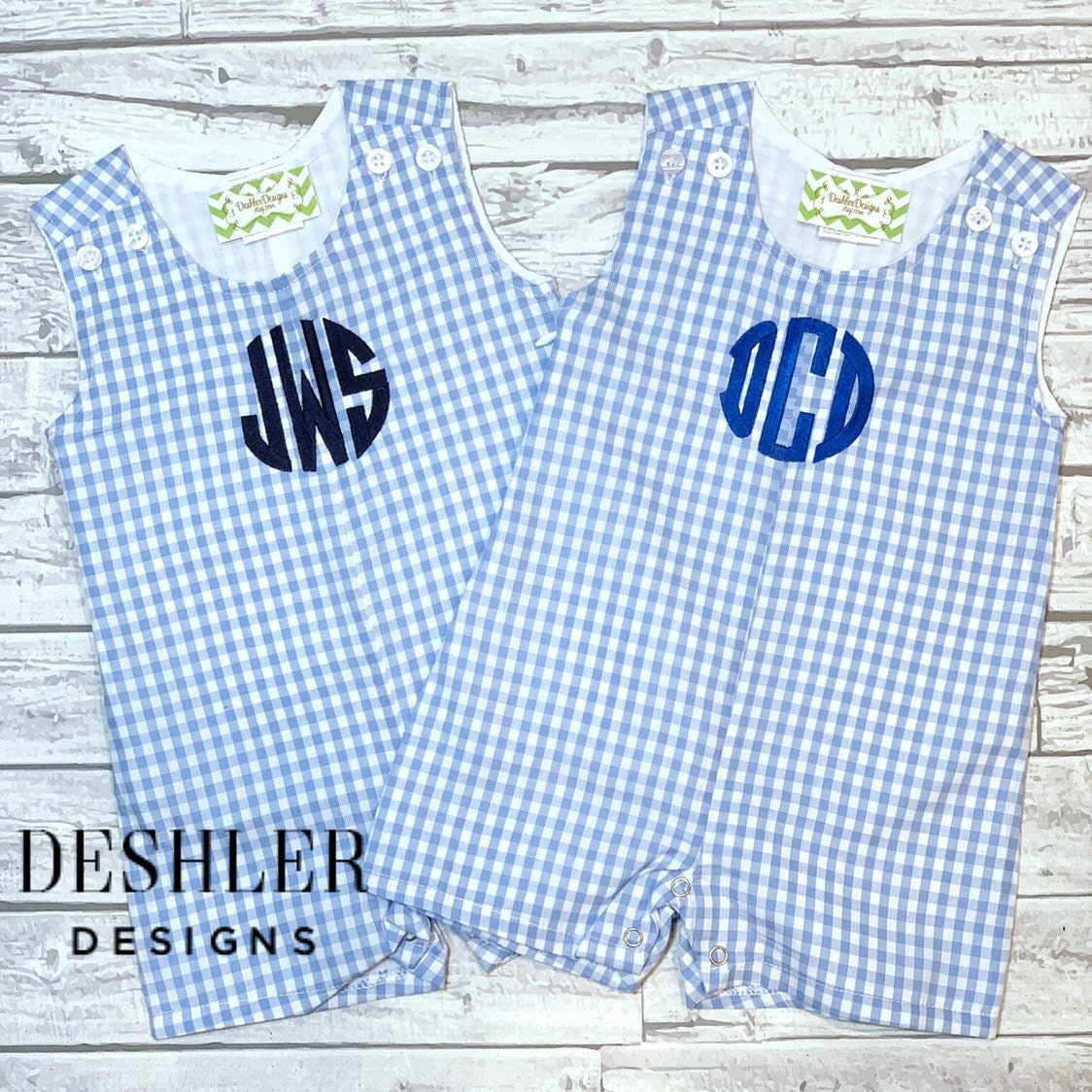 Monogram Gingham Jon Jons