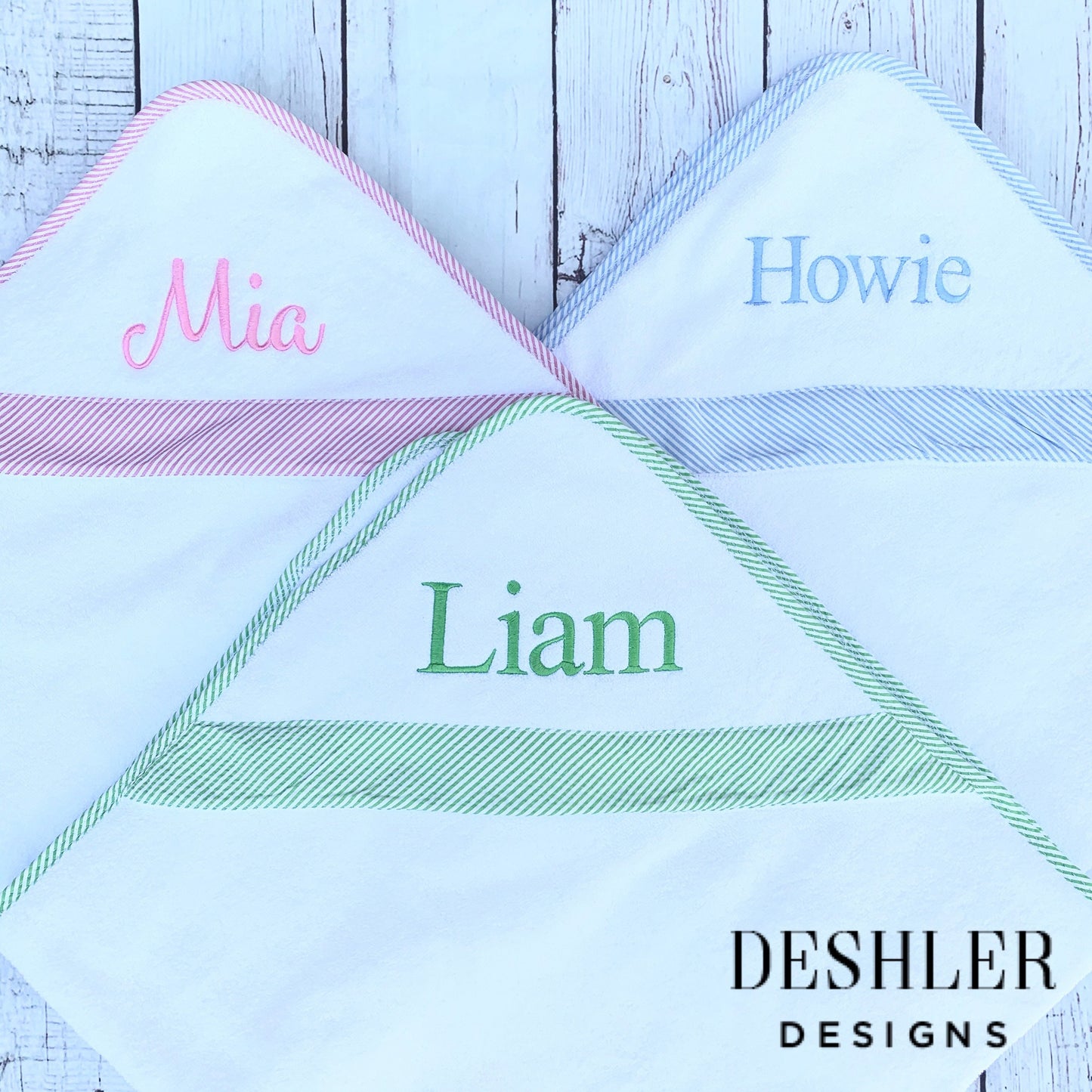Monogram Hooded Towel
