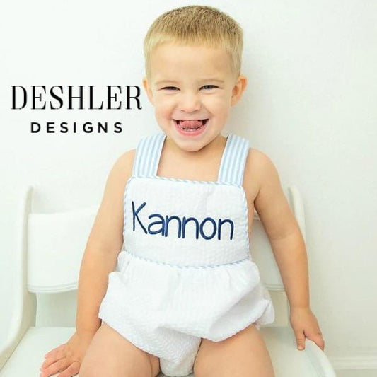 Boys Seersucker Sunsuit