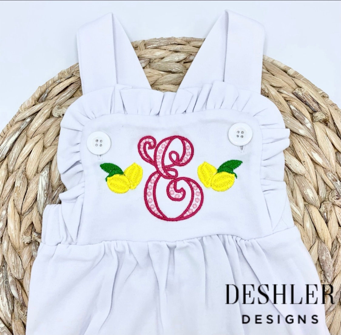 Lemon Ruffle Romper