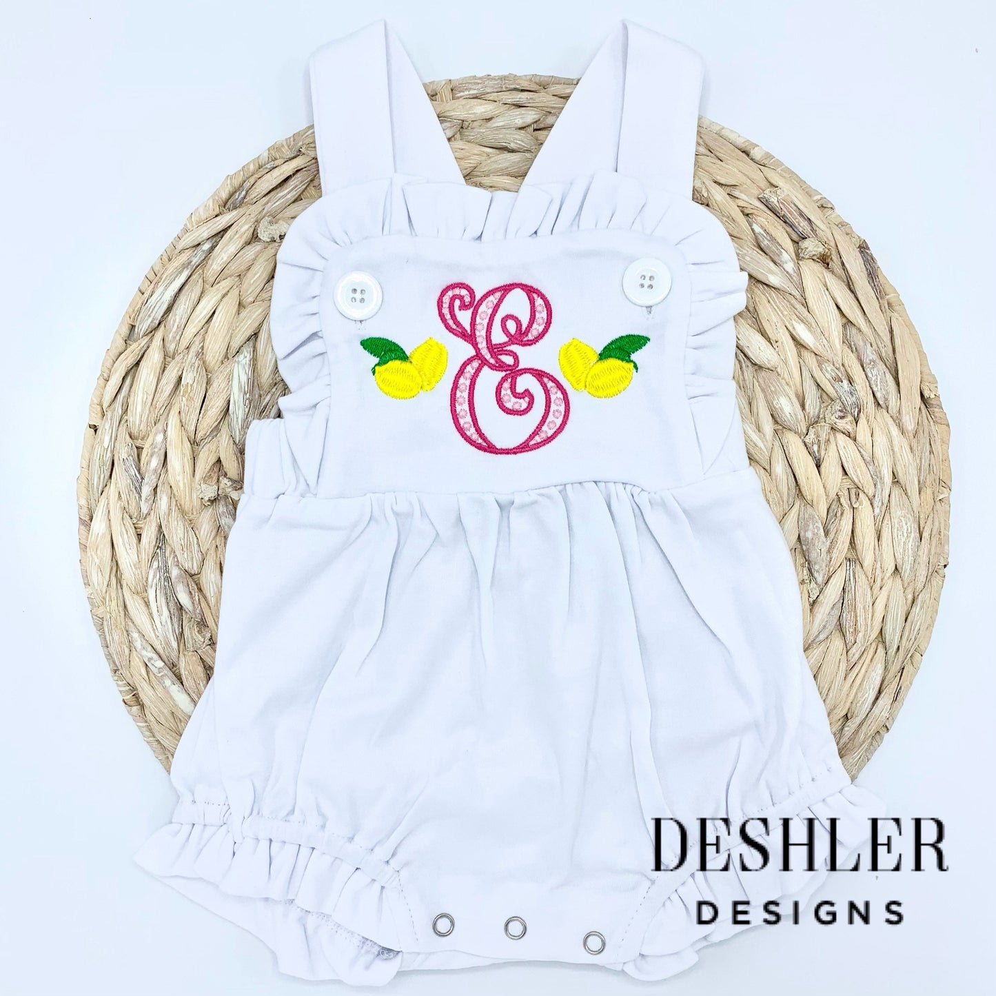 Lemon Ruffle Romper