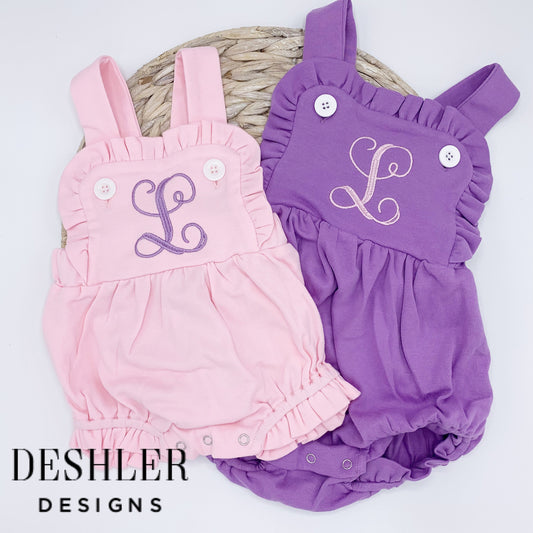 Girls Knit Ruffle Bubble Sunsuit