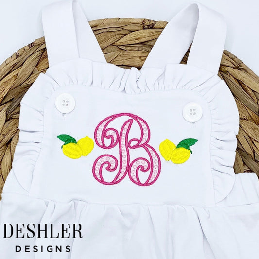 Lemon Ruffle Romper