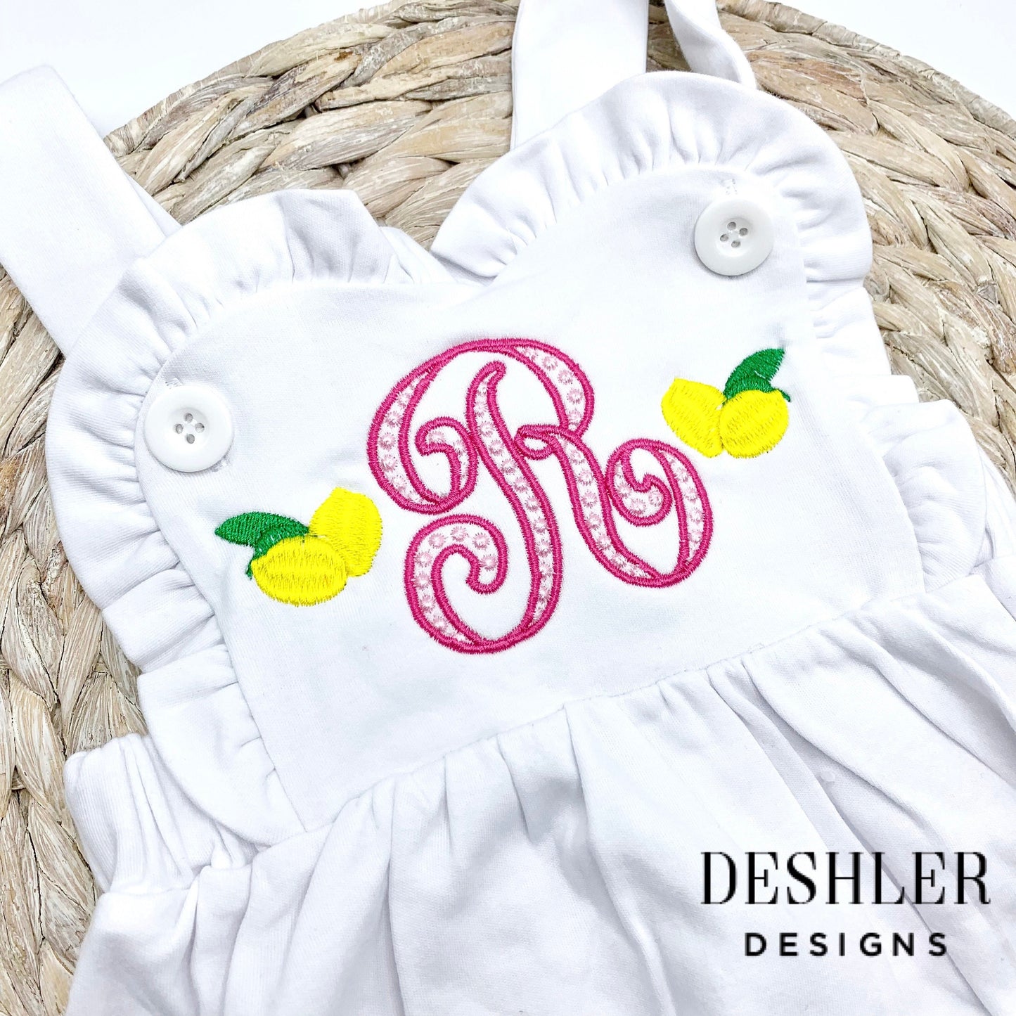 Lemon Ruffle Romper