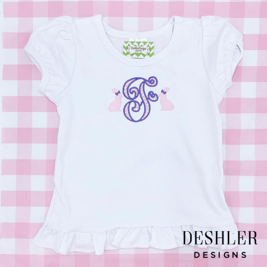 Girls Easter Shirt, Monogram Easter shirt, Monogrammed Easter shirt, personalized Easter shirt, Easter shirt, personalized shirt for girls